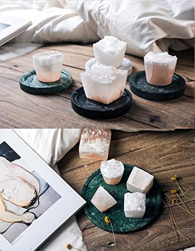 MIYA LIFE Nature Crystal Passive Diffuser Stone Essential Oil Diffuser Hand Carved Selenite Stone Diffuser - Perfect for Meditation Reflection Bedroom Decoration (1 Piece, Cylinder Diffuser) - Image 5