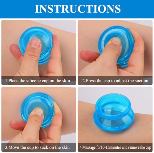 Silicone Cupping Therapy Sets (Set of 3), Cupping Kit for Massage Therapy - Image 4