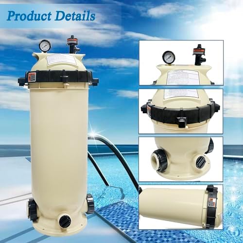 EC-160316 Cartridge Pool Filter,100 Square Feet 100 GPM - Image 4