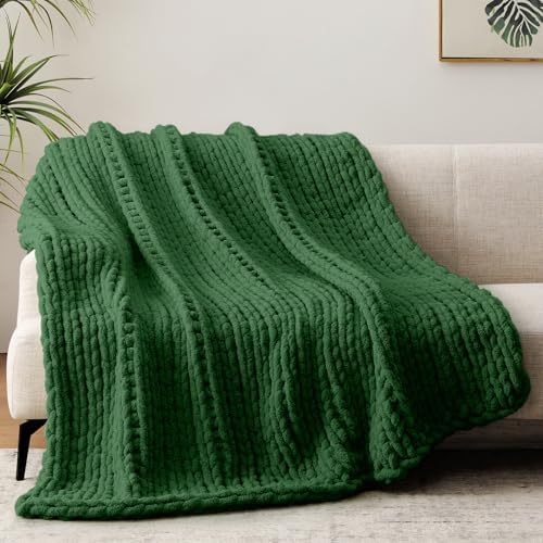 Negwoo Chunky Knit Throw Blanket, Knitted Throw Chenille Yarn, 40"*50" - Image 5