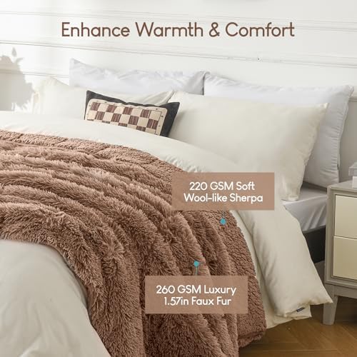 Cottonblue Weighted Blanket 20lbs for Adults Queen Size 60x80in Soft Sherpa - Image 3