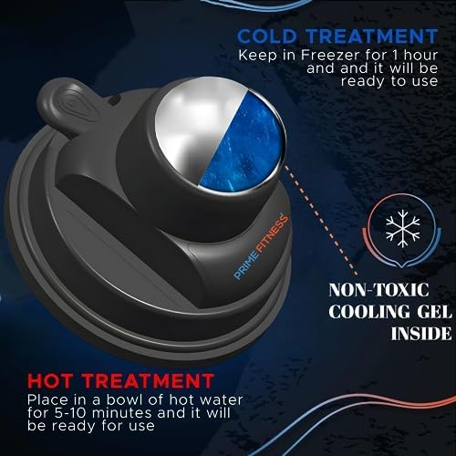 PRIME Fitness wall Mounted Massage Ball | Cold Therapy | wall Mounted Back Massager | cryo Stick | Relieve Muscle Pain (360 Wall Massager) - Image 5