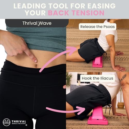 Thrival Wave, Adjustable Psoas Muscle Release Tool, Pink - Image 2