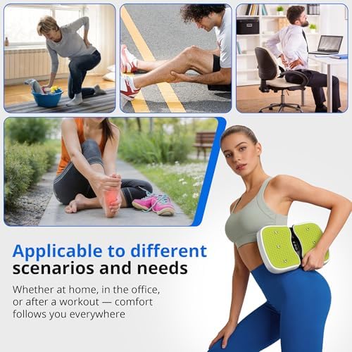 RYGEO Mini Foot Massager Classic, Leg Waist Workout Vibrating Plate High-Frequency Vibrating Massager, Buttocks Muscle Stiffness Relief, Fast Relief from Neuropathy, Improves Blood Circulation - Image 5
