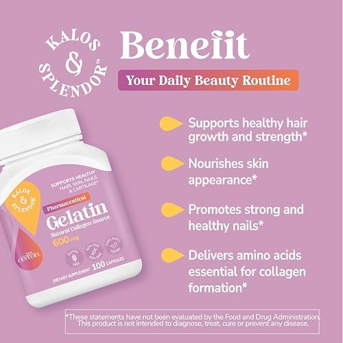 21st Century Gelatin 600mg, 100 Capsules (Pack of 4) - Image 2