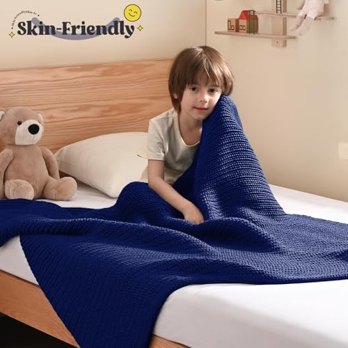 Guohaoi Knitted Weighted Blanket for Adults, 50"x60" 10lbs Full/Queen Size - Image 2