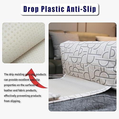 Non-Slip Head Pillow for Recliners - Neck Support Cushion with Velvet Cover for Pain Relief at Home, Office and Travel (Light Geometry) - Image 3