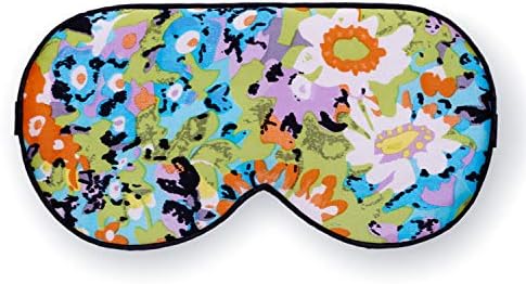Maxfeel 100% Pure Silk Eye Mask - Sleep Eye Cover in Printed Colors (#17) by MAXFEEL
