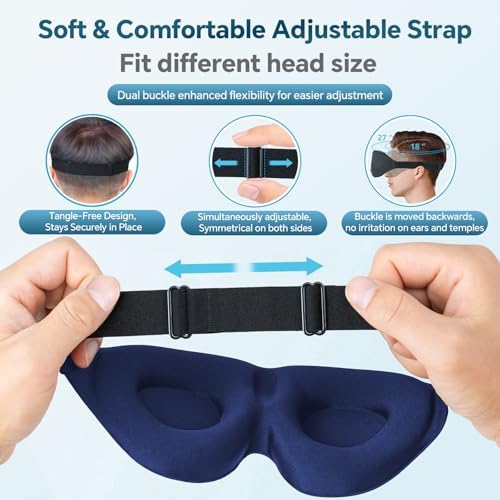 ZGGCD Sleep Mask for Side Sleeper, Light Blocking Eye Mask for Women Men - Image 6