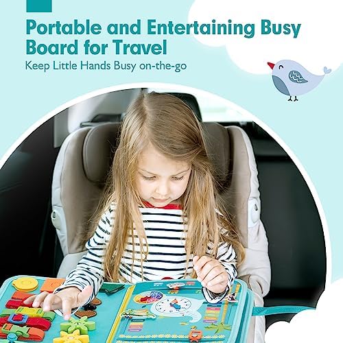 hahaland Busy Board for Toddlers Girls Montessori Toys for 3+ Year Old - Image 4