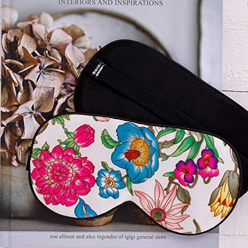 Maxfeel 100% Pure Silk Eye Mask - Sleep Eye Cover in Printed Colors (#10) - Image 6