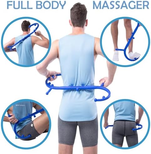 Body Back Buddy Classic Back Massager & Neck Massager for Pain Relief, Blue - Image 5