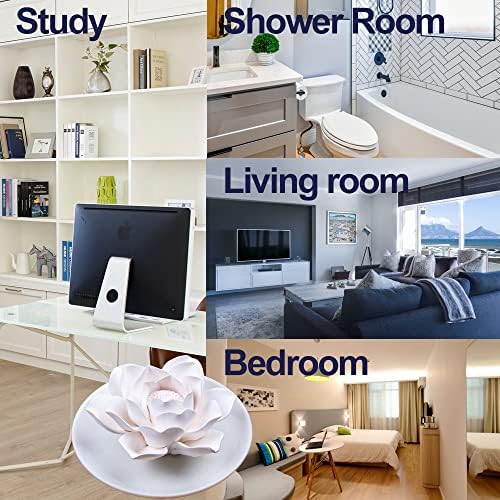 Essential Oil Passive Flower Diffuser -Lotus Flower Porcelain Aromatherapy Diffusers for Small Mini Room, Desk Decorative, Bathroom (Lotus) - Image 5