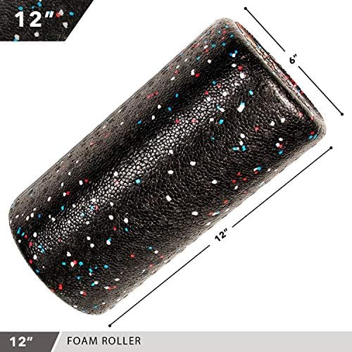 Day 1 Fitness High Density Muscle Foam Rollers - Sports Massage Rollers for Stretching, Physical Therapy, Deep Tissue, Myofascial Release - Ideal for Exercise and Pain Relief – USA Speckled, 12” - Image 3