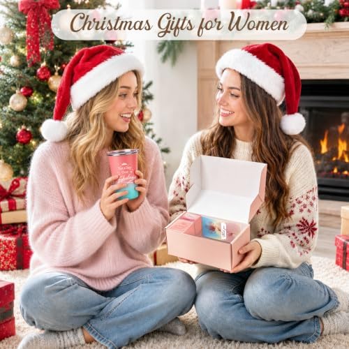 Christmas Birthday Gifts Set for Women Pink Self Care Spa Gift Basket Set - Image 2
