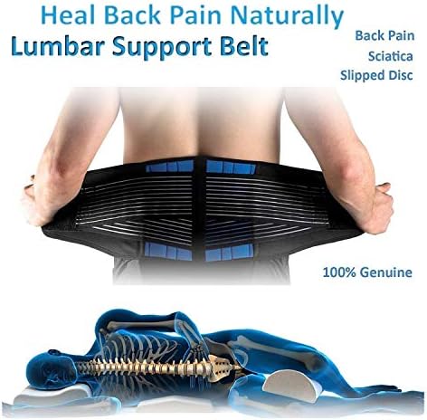 Deluxe Neoprene Double Pull Lumbar Lower Back Support Brace Exercise Belt Waist Trainer Belt - Image 4