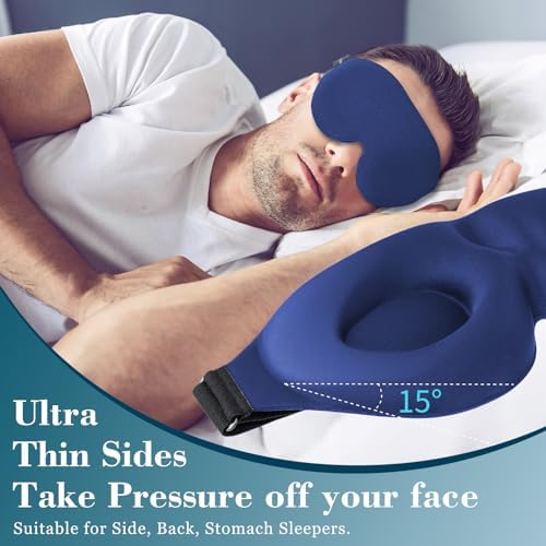 ZGGCD Sleep Mask for Side Sleeper, Light Blocking Eye Mask for Women Men - Image 3