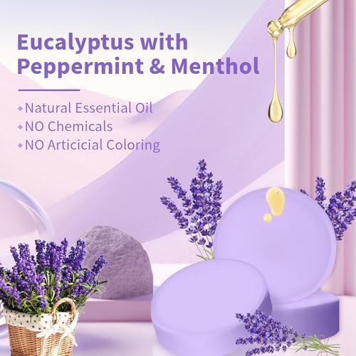 Shower Steamers Aromatherapy Gifts for Women&Men, 18-Pack Organic Eucalyptus Lavender Mint Essential Oil Shower Bombs, Self Care Stress Relief Birthday or Appreciation Gifts for Mom/Dad/Wife/Friends - Image 3