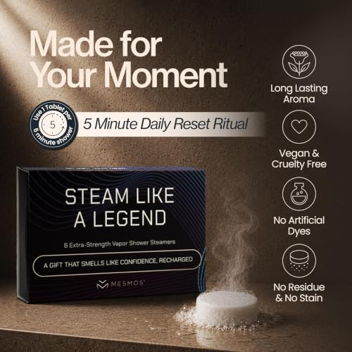 Shower Steamers Aromatherapy 6 Pack Gifts for Men, Gift for Dad & Him, Birthday Gifts for Men Who Have Everything - for Dad, Husband, Brother, Boyfriend or Grandpa - Image 3
