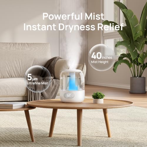 DREO 3L Smart Humidifiers for Bedroom, 30H Runtime, 26 dB Quiet, Top Fill - Image 6