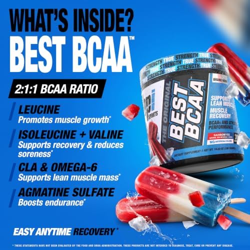 BPI Sports Best BCAA Powder Rainbow Ice (30 Servings) *Limited, 30 Servings - Image 6