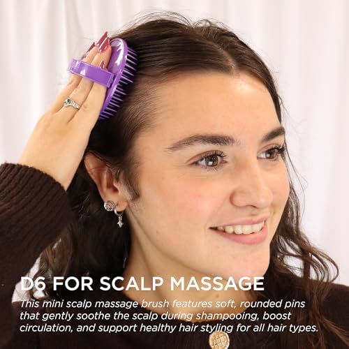 Denman Detangle Hair Brush for Curly Hair & Scalp Massager D6 - Hair Straightening Brush - Image 3