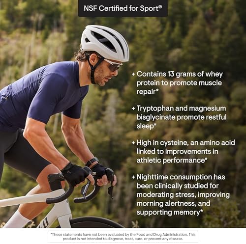 THORNE - RecoveryPro - Whey Protein Powder with Magnesium, GABA & L-Tryptophan - Supports Restful Sleep, Stress Management & Muscle Recovery* - NSF Certified for Sport - Gluten-Free - 12 Servings - Image 5