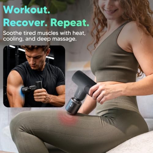 arboleaf Mini ThermaCool Massage Gun, Hot & Cold Percussion Muscle Relief - Image 3