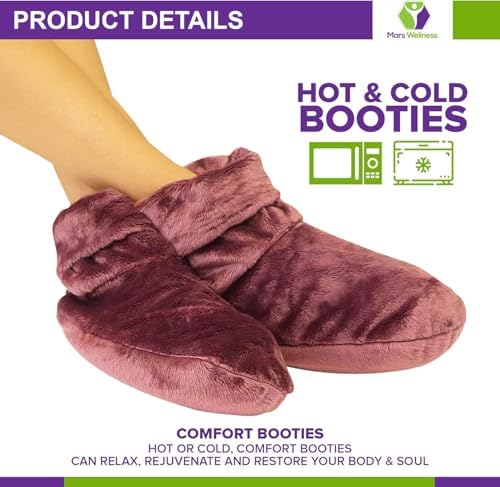 MARS WELLNESS Heated Microwavable Booties - Microwave Slipper Warmers - Image 7