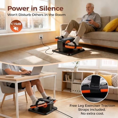 ESL Under Desk Elliptical, Electric Elliptical Leg Exerciser for Seniors - Image 6