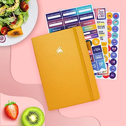 Clever Fox Wellness Planner & Food Journal for Weight Loss, A5 Amber Yellow - Image 6