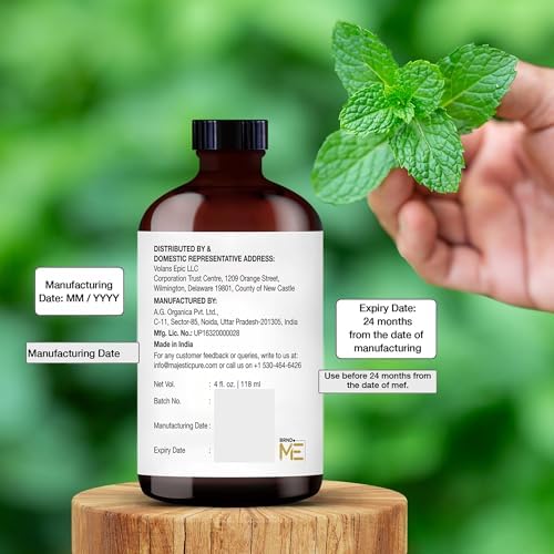 Majestic Pure Peppermint Essential Oil for Diffuser - 4 Fl Oz - Image 6