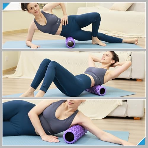 Foam Roller, 15 inch High Density Massage Roller for Exercise - Image 6