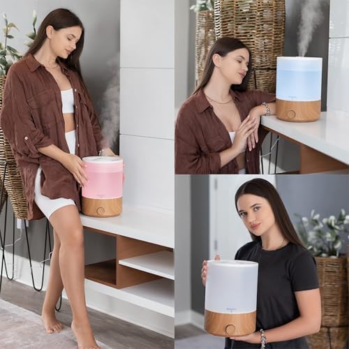 BlueHills Premium 4000 ML XL Essential Oil Diffuser Humidifier Wood Grain - Image 3