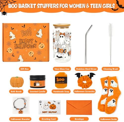 Boo Basket Stuffers for Women, Halloween Gifts for Women Teen Girls - Image 2