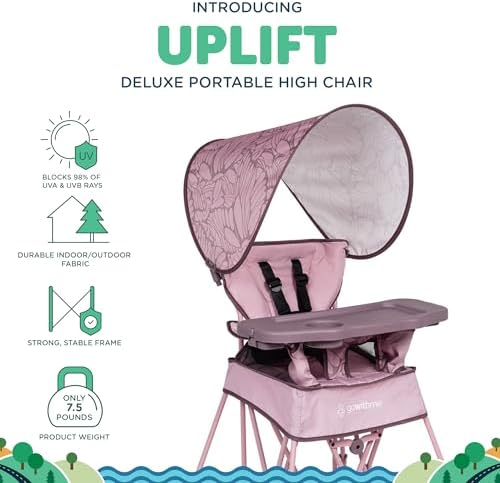 Baby Delight Go with Me Uplift Deluxe Portable High Chair, Canyon Rose - Image 2
