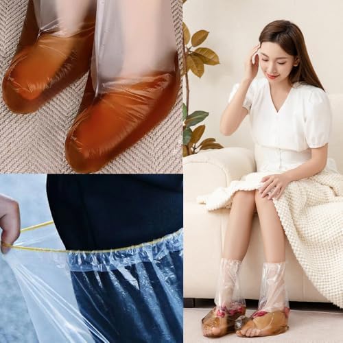 10 Pack Disposable Foot Spa Bags Instead of Pedi Spa Bath Tub Portable Waterproof Footbath Pedicure Water Bags for Tea Oil Pedicure Therapy Soak Skin Healing Ointment Herbal Feet Soak Travel - Image 4