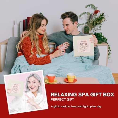 Rose Spa Gift Set for Women, Luxury 9 Pcs Bath Salts Set, Relaxation Gifts for Women, Self Care Set, Clean Moisturizing Skin, Gifts for Mom, Wife, Sister, Friend - Image 6