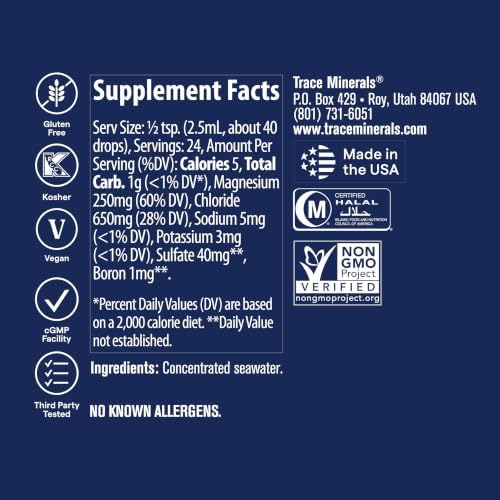 Trace Minerals ConcenTrace Mineral Drops, 70+ Ionic Minerals, 2 fl oz - Image 3
