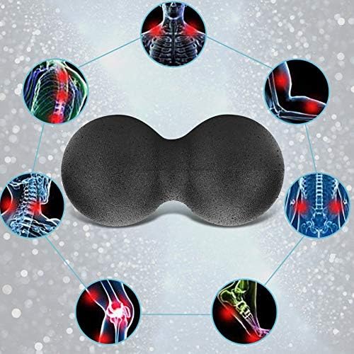 Peanut Massage Ball Roller, 24x12cm EPP Yoga Foam Roller Massage Ball Double Lacrosse Ball Body Muscle Stress Relief Tool Manual Massager Equipment Tool for Deep Tissue Muscle Recovery - Image 3