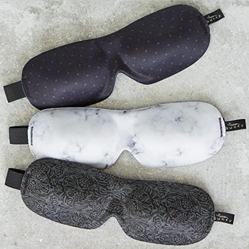 Bucky 40 Blinks No Pressure Beauty & Travel Eye Masks, Gray Dots - Image 4