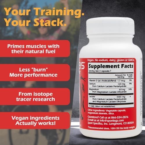 SPORTLEGS Lactate Fuel Pre-Workout Training Aid, 120 Count (Pack of 12) - Image 5