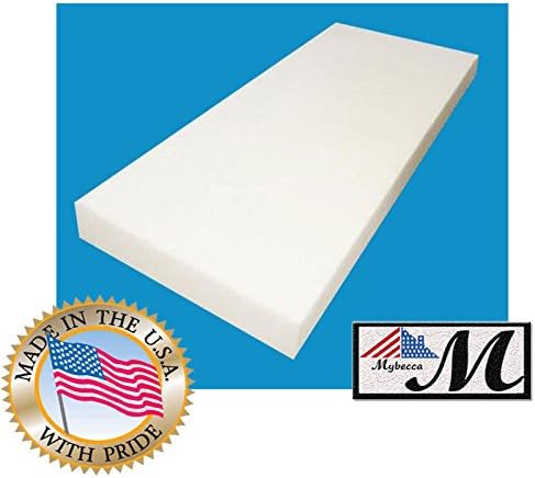 Mybecca Upholstery Foam Cushion High Density (Seat Replacement, Sheet, Padding), 6" H X 24" W x 72" L - Image 2