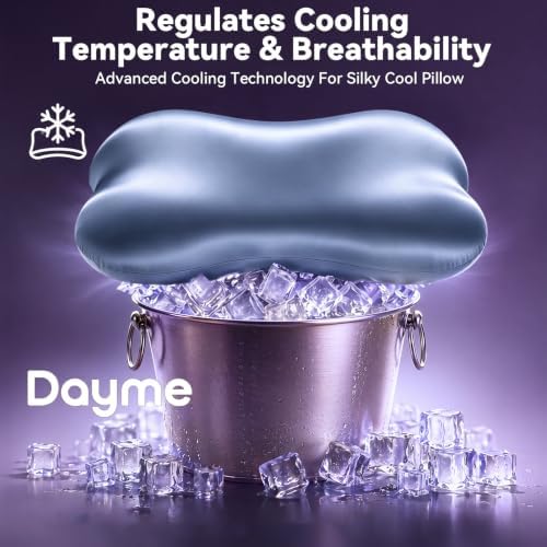 Dayme Cooling Cervical Neck Pillow – Contour Memory Foam Pillow, Blue - Image 6