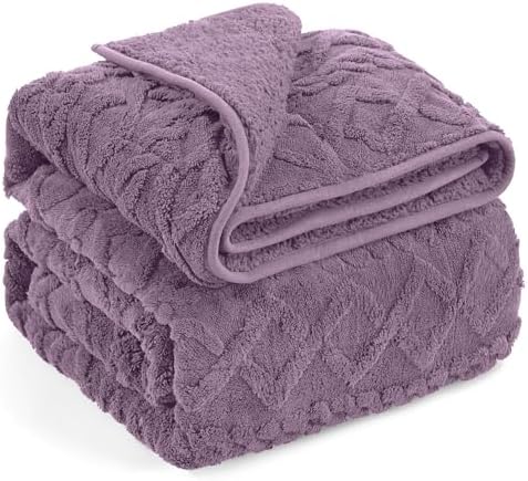 Wemore Sherpa Weighted Blankets for Sleeping Queen 60" x 80" 20 lbs Purple by WemoreDirect