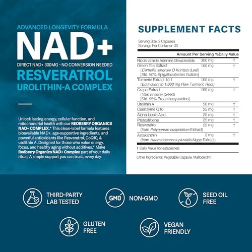 Direct NAD+ Supplement, 60 Capsules - Image 2