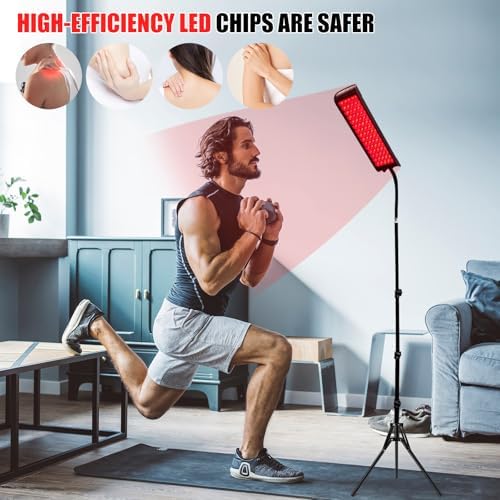 Red Light Therapy for Body and Face, cabpay Red Infrared Light Therapy Lamp with Stand Led 660nm Red Light-Therapy& 850nm Infrared Light Device for Face Knee Body, Skin Care at Home - Image 4