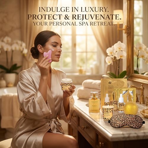 33 Pcs Mother's Day Gift, Honey & Almond Skin Care Gift Set, Spa Bath & Body Gift Basket Set for Women, Lip Gloss, Cosmetic Bag, Necklace, Christmas, Anniversary, Birthday, Valentines - Image 3