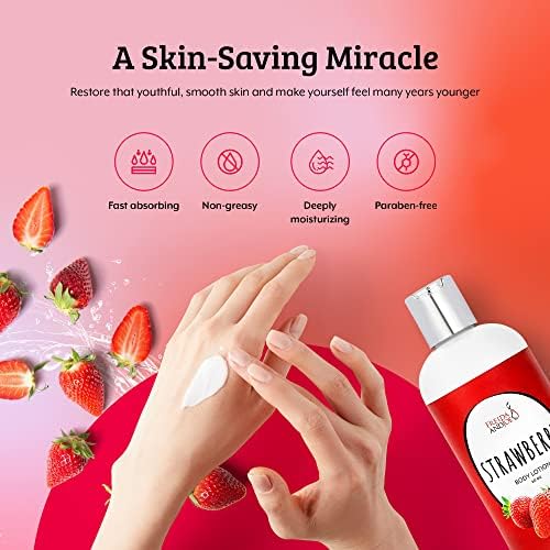 Home Spa Gift Deep Moisturizing Fragrance Body Lotion - (Strawberry) - Image 5