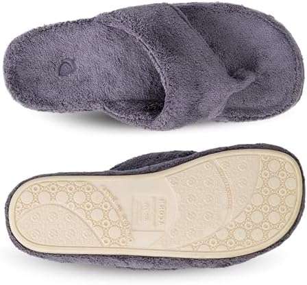 Acorn Women's Spa Thong Slippers with Cloud Contour Comfort - Arch Support and Plush Fluffy Terry Lining, Perfect for Beach, Camping, Poolside, or Bathroom Wear - Image 6